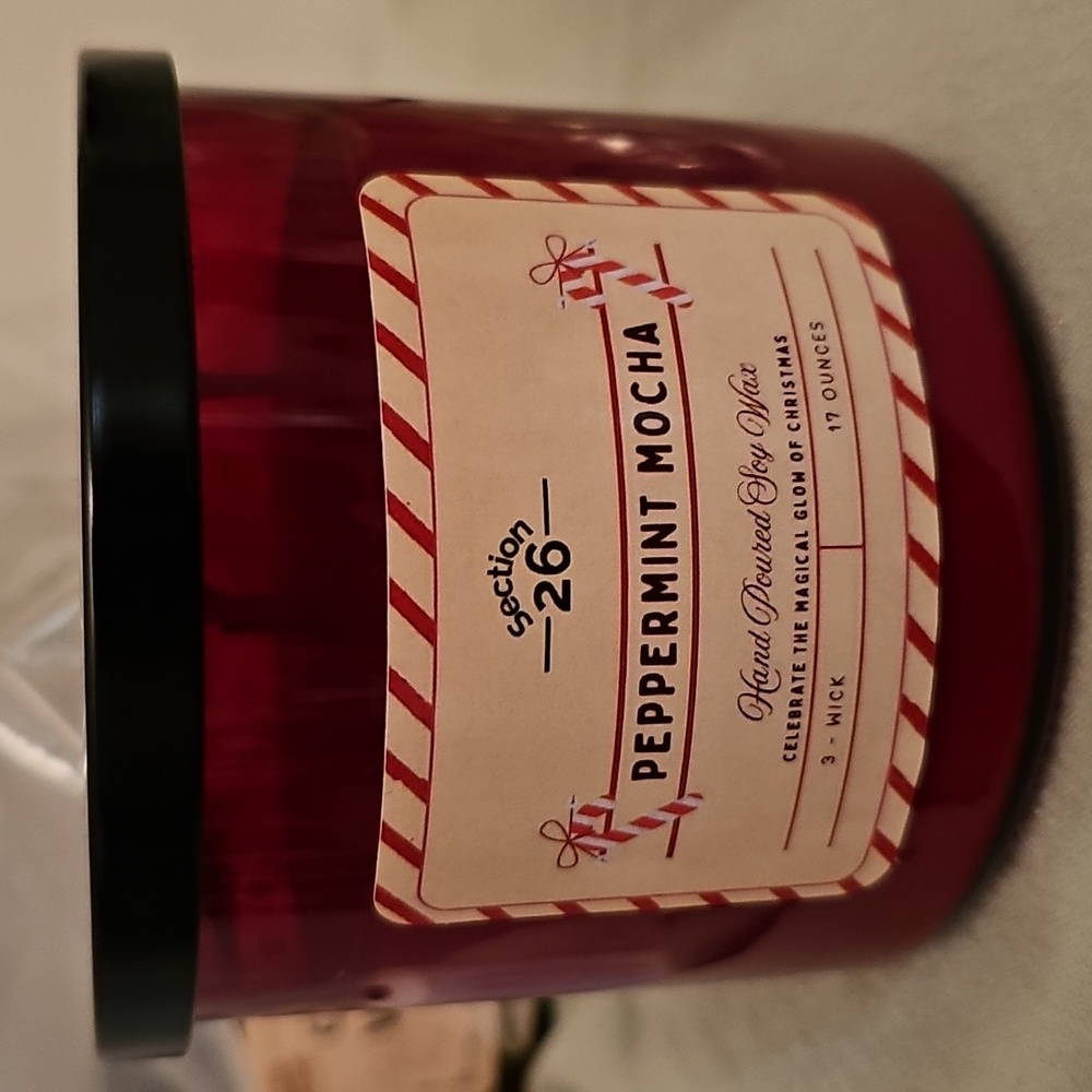 Peppermint Candle - 17 oz - 3 Wick